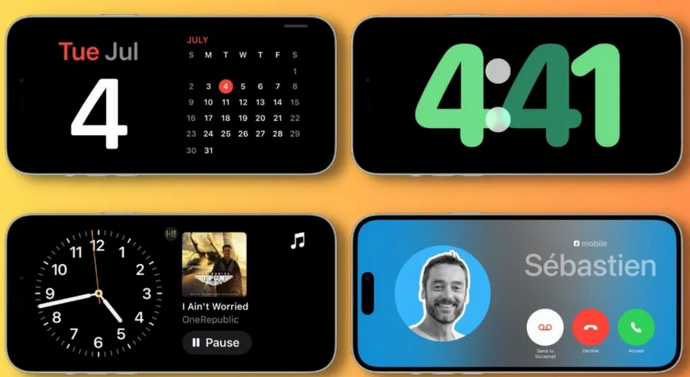 乃东苹果手机维修分享iOS17横屏充电待机显示有什么好处 