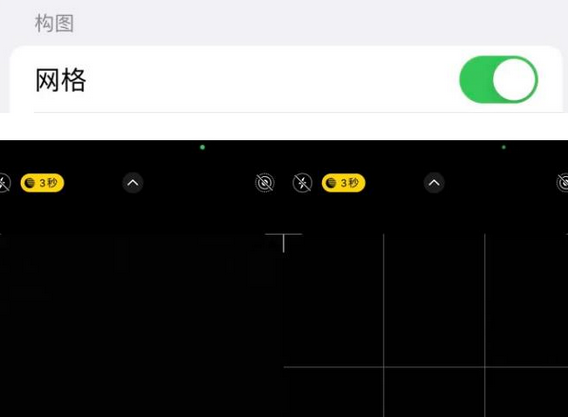 乃东苹果手机维修网点分享iPhone如何开启九宫格构图功能