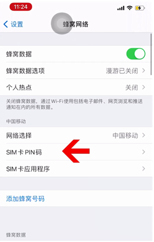 乃东苹果14维修网分享如何给iPhone14的SIM卡设置密码 