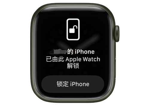 乃东苹果手机维修分享用 AppleWatch 解锁配备面容 ID 的 iPhone方法 