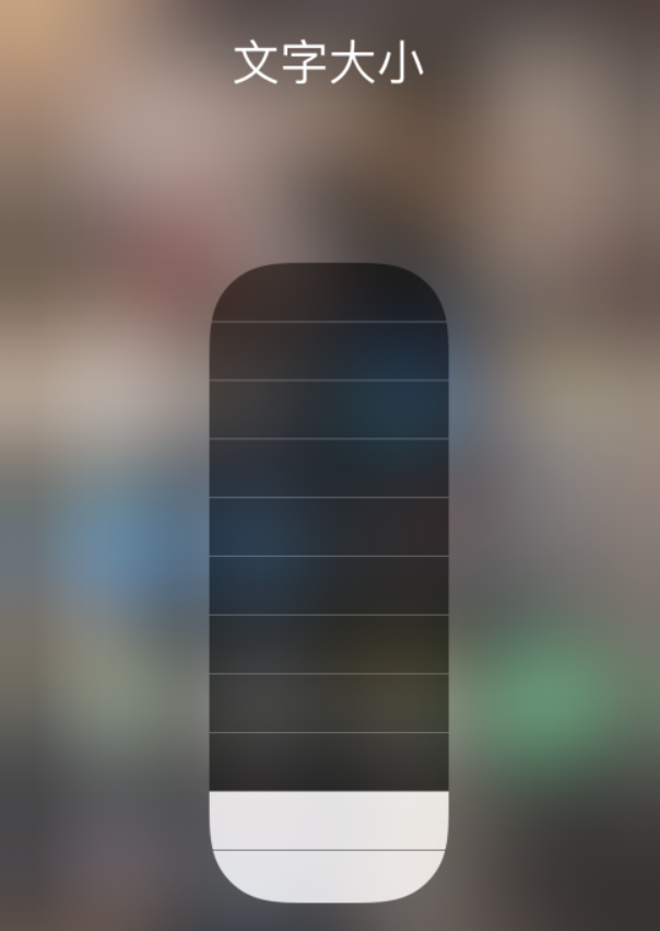 乃东苹果手机维修分享小技巧：在 iPhone 控制中心快速调节字体大小 